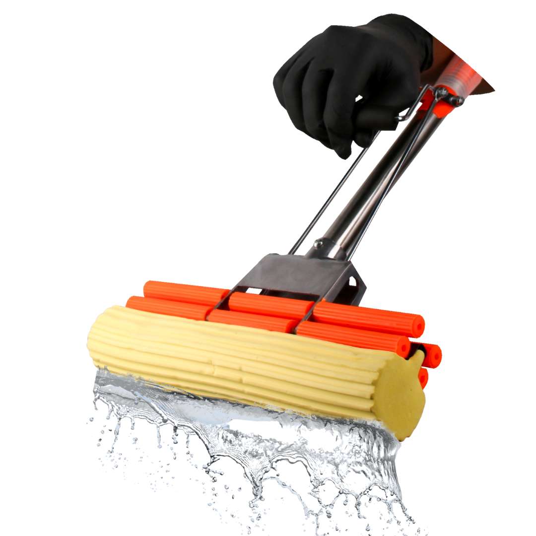 Double Roller Mop with Extendable Handle & Extra Head