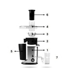Hitech Juice Extractor 600W Stainless Steel Juicer